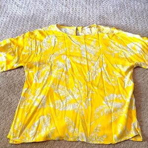 EUC yellow top H&M